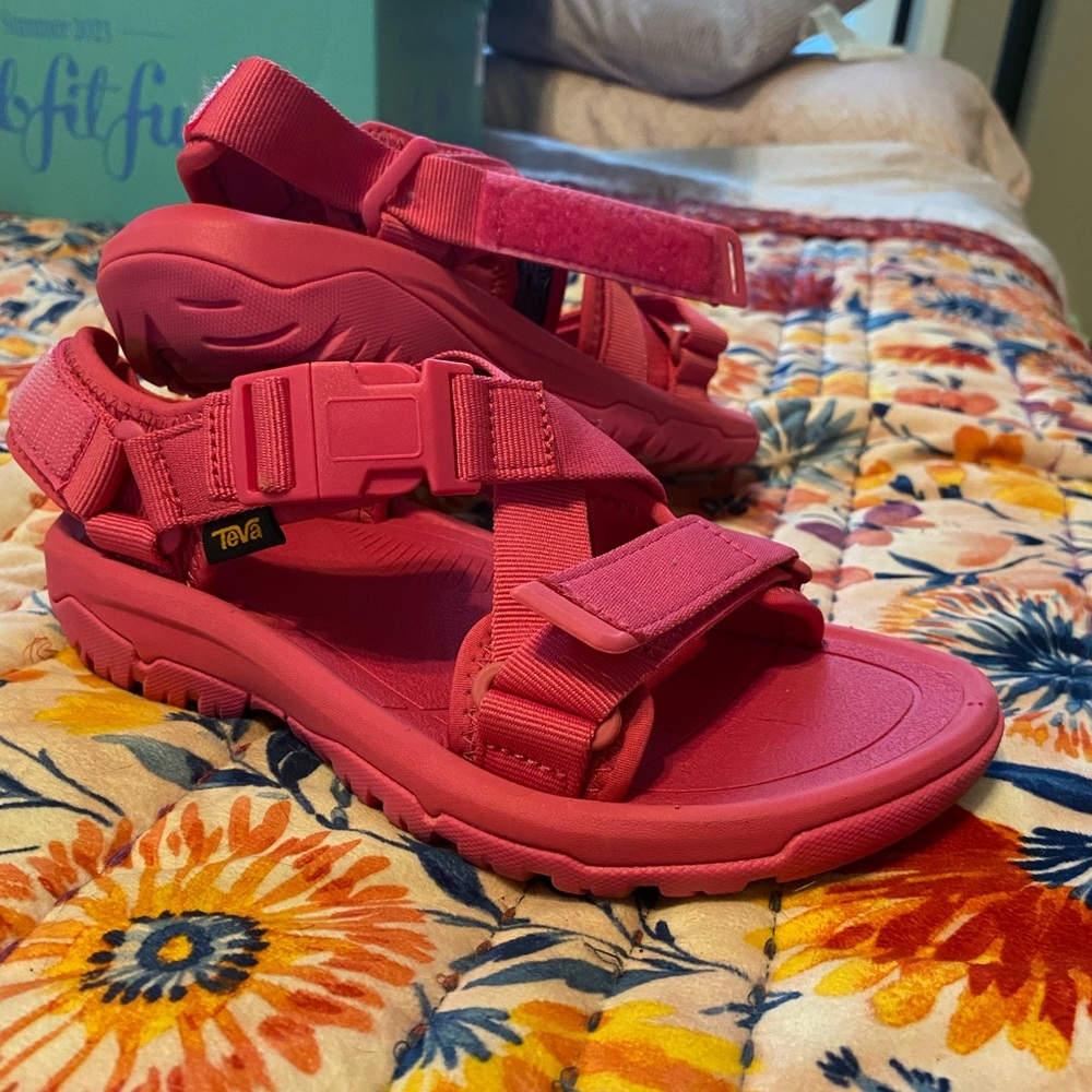 Hot pink Tevas